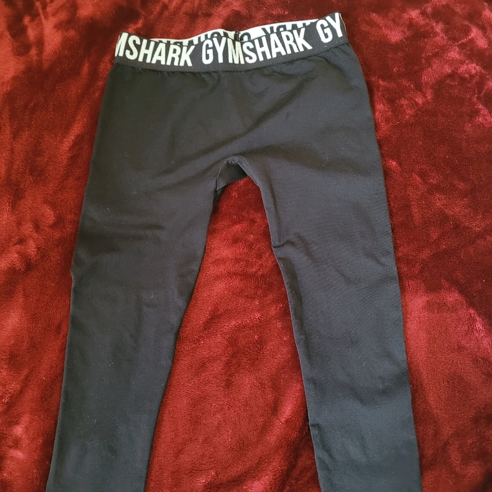Gymshark Activewear cropped legging Compression Capri pants Black xs/s womens.